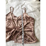 Tresics Crushed Velvet Mauvy Crop Top L Photo 5