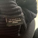 Sandro  Navy Blue Wool Blend Crystal Jeweled Beanie Photo 3