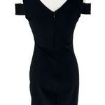 Halston Heritage  Black Mesh Panel Off Shoulder Dress Celebrity Size S Photo 9