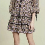 Alice + Olivia  Arnette S Tiered Feminine Dress cottagecore Photo 0