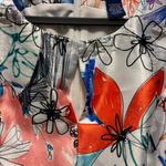 Doncaster  Collection Womens Floral Sleeveless Shift Dress 8P Multicolor Photo 4