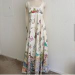 Alemais Artistic Cream Maxi Dress with Multicolor Print White Size 6 Photo 3