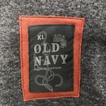 Old Navy  Teddy Sherpa Lined Fleece Jacket‎ Mens XL Dark Gray Mock Neck Full-Zip Photo 2