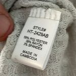 Judith March  Waffle Knit Bonfires and Chill Graphic‎ Tunic Top Womens S Cream Photo 4