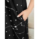 Bloomchic Star Print Adjustable Straps Pocket Cami Night Dress Black 22 Photo 2