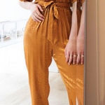 Joie  Revolve leopard print tau copper faux wrap jumpsuit celebrity‎ favorite Photo 0