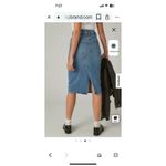 Lucky Brand  Woman's Midi Denim Jean Skirt With Slits Size 10 Photo 2