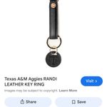 New Black Leather Key Chain Holder Texas A&M Photo 1