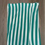 Body Central  Y2K Green & White Striped Maxi Dress - Size Large Photo 1