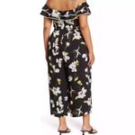 City Chic  Crepe Floral Jumpsuit Off the Shoulder Black Size 18 NEW Photo 7