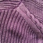 Umgee chunky knit cold shoulder wine sweater, size S Photo 2