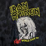 Iron Maiden Killers World Tour 81 Tie Dye Tshirt size Medium Photo 1