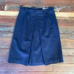 L'AUTRE CHOSE Italian Virgin Wool Box Pleat Skirt Made in Italy Sz 42/US 6💚🎀 Blue Photo 6