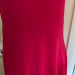Lands' End Women's Red Cap sleeve Midi Dress Sz 6 Photo 4