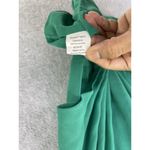 Toska  Women's Sleeveless Blouse Side cutout Solid Green Size Medium Photo 3