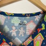 Mama Lulu Bamboo 2 Pc Christmas Pajama Set Blue Photo 4