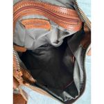 Anthro Vilenca Holland Cognac Leather Woven Crossbody Bag Boho Chic Timeless Brown Photo 8