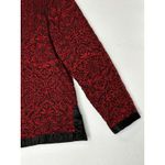 Alfred Dunner Jacket Women's Quilted Boho Grunge Black Dark Goth Vampire Red Size 8P Photo 3