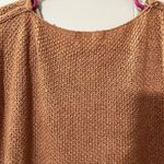 Listicle Womens Burnt Orange Wide Sweater Crew Neck Long Sleeve Size M EUC Photo 7