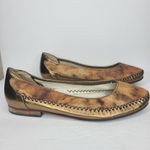 Bottega Veneta  Two Tone Stitch Detail Bronze Tan Flats Size‎ 43.5 Photo 1