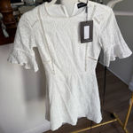 Pretty Little Thing  white lace mini dress Photo 0