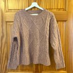 Lucky Brand  Size Medium Dusty Pink Cable Knit Sweater New With Tags Photo 2