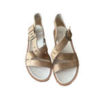 Merrell Sirah Lattice Wedge Sandal Prairie Brown Leather Walking Shoes Size 9 Photo 2