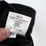 American Giant Black 100 Linen Elastic Waist Cropped Pants Size M Size M Photo 3