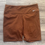 Nike  Women's Brown High rise Bike Shorts Large Photo 0