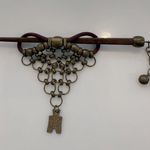 Elegant Bronze Hair Stick with Chain Accent Brown Photo 2