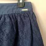 Stradivarius Navy Lace Mini Skirt Photo 2