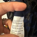 Adam Lippes  Floral Metallic Burnout Dress Long Sleeves Womens 4 Photo 13