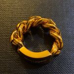 Saint Laurent Chain ID Plaque Ring in Metal Gold size 6 Photo 3