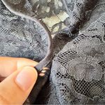 Babaton  Aritzia Black Lace Sheer Blouse Womens S Long Sleeve Whimsigoth Classic Photo 4