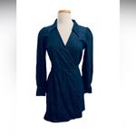& Other Stories & OTHER STORIES Denim Wrap Mini Dress Blue Size 8 Photo 2