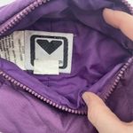 Obermeyer  Stowaway Waist Bum Bag Fanny Pack Purple Quilted Adjustable Nylon Ski Photo 7