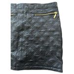 ZARA Womens Black Gold Quilted Mini Skirt Size Small Photo 4