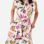 Banjanan Bulbul Muse Spring Floral Dress NEW White Size XS Photo 0