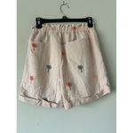 Elie Tahari  Pink Tropical Linen Blend Shorts Sz Small Preppy Summer Vacation New Photo 1