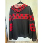 Blooming Jelly Black And Plaid Woman’s Hoodie Size XL Photo 5