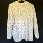 Aerie cheetah print beige pink white patterned crewneck sweater women's size XS Photo 7