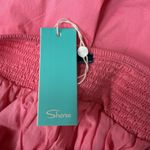 Shore Women's Puffed Sleeve Cut Out Back Mini Dress Pink‎ Size M NWT Round Pink Size M Photo 8