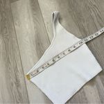Babaton One Shoulder Crop Tank sculpt knit womens White (xsmall) going out party Photo 2