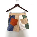 Vintage 80s 90s Red Rover multi colored high waist color block shorts White Size 6 Photo 1