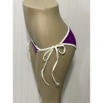 Solid & Striped  The Amber Side Tie Bikini‎ Bottom Electric Grape Purple Large Photo 4