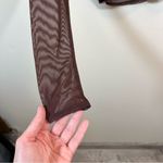 Abercrombie & Fitch ✨  Long-Sleeve V-Neck Mesh Top Brown Small Photo 5