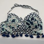 OndadeMar Lotto Bandeau Bikini Top Size Small Blue Photo 4