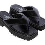 Sole Mates Women’s 90’s Style Retro Y2K Thong Sandals Photo 0