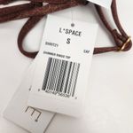 l*space L* Shimmer Ringo Bikini Top in Cafe Brown Size Small NWT Photo 4