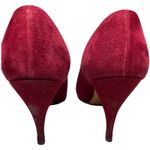 Martina Wine Red Pumps Women's 7S Slim‎ Narrow Classic Leather Heels Vintage Size 7 Photo 3